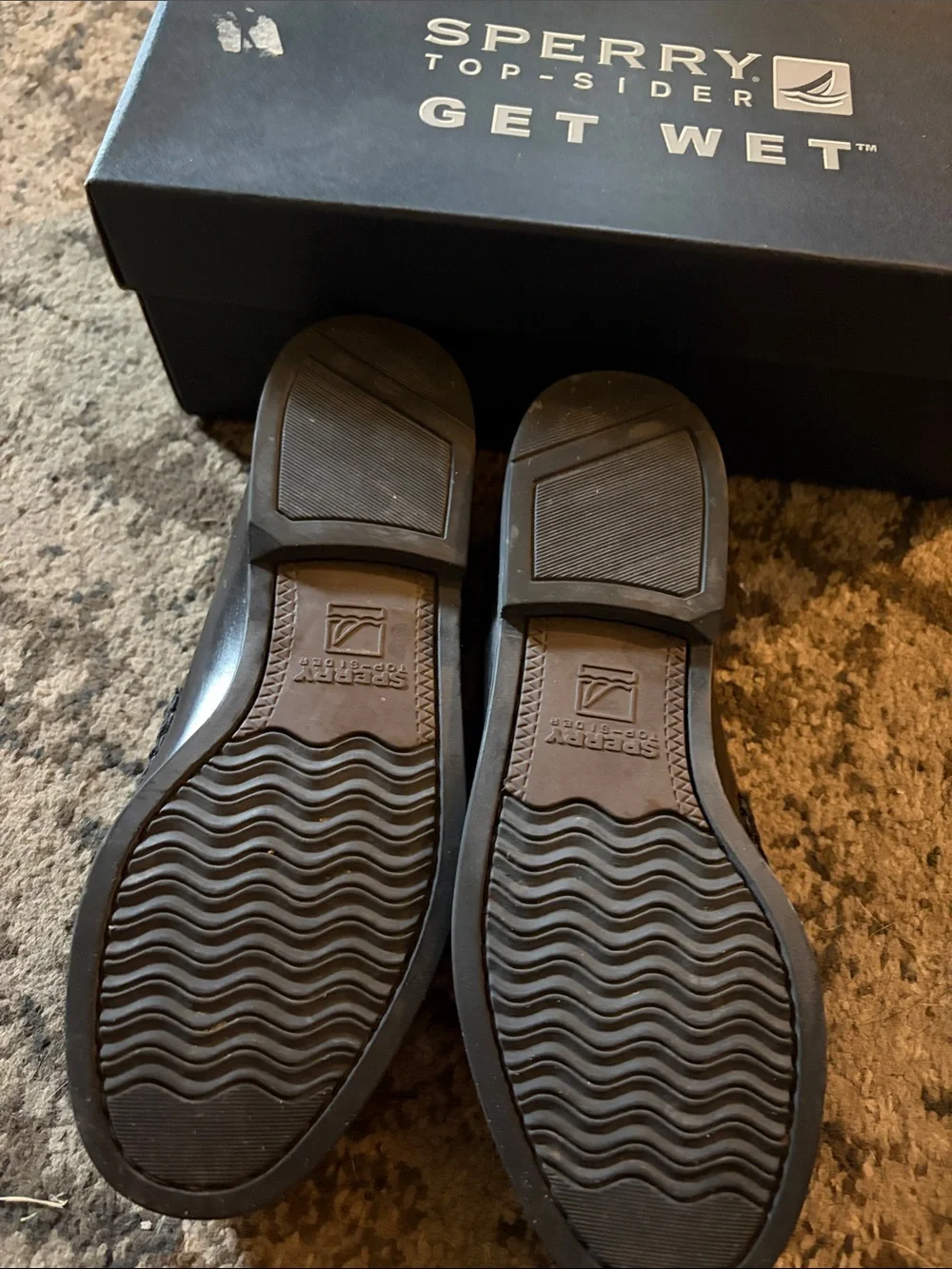 Sperry Girls Black Penny Loafers